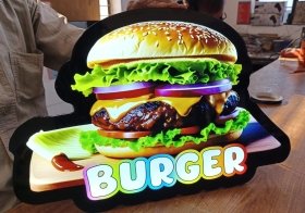 Burger Cutout Blockout